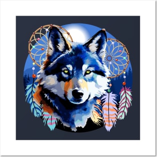 Wolf Native Animal Spirit Posters and Art